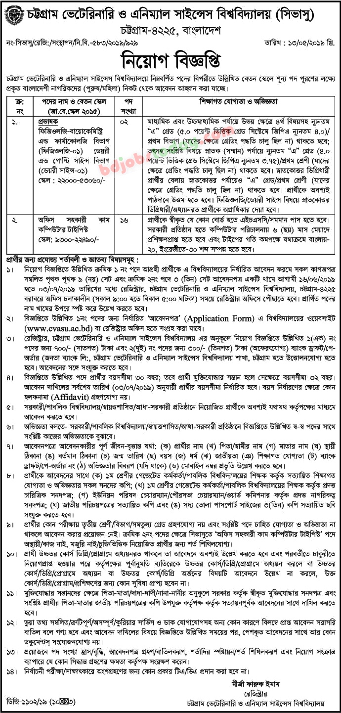 Chittagong Veterinary and Animal Sciences University (CVASU), Chittagong Veterinary and Animal Sciences University (CVASU),
